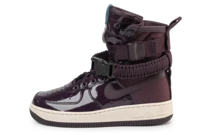 Женские высокие кеды Nike SF Air Force 1, бордовые