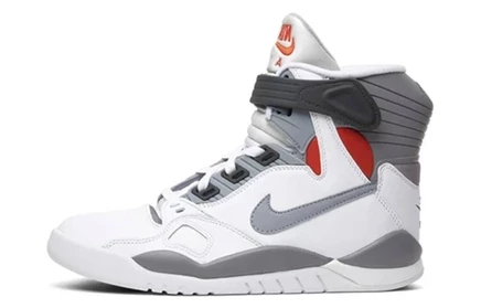 Мужские кроссовки Nike Air Pressure Retro 2016, бело-серые