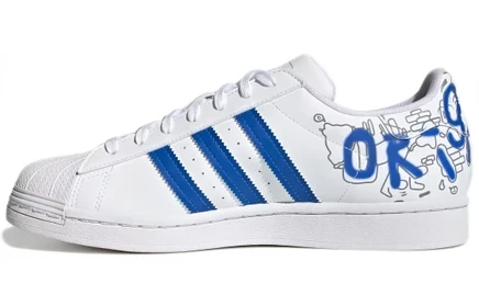 Унисекс-кеды adidas Originals Superstar, бело-синие