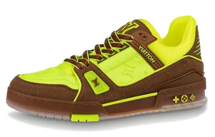 Мужские кроссовки Louis Vuitton Trainer, желто-коричневые