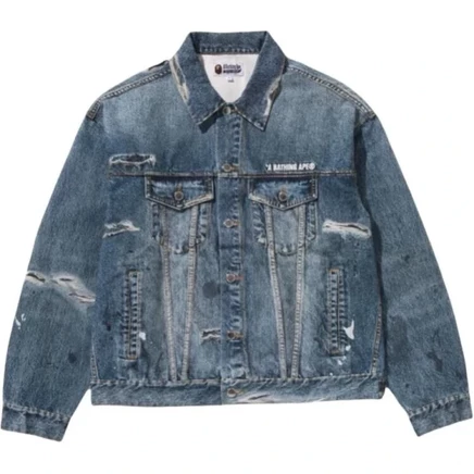 Мужская джинсовая куртка A Bathing Ape SS26, синяя