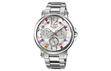 Женские часы Casio Sheen SHE-3035D-7A, серые