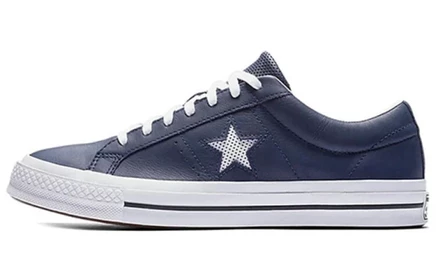 Мужские кеды Converse One Star, перфорированные, синие