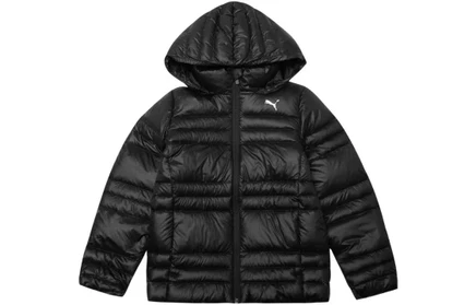 Детская пуховая куртка Puma, черная