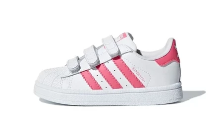 Детские кеды adidas Originals Superstar, розово-белые