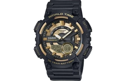 Наручные часы Casio G-Shock AEQ-110BW-9A, золотой циферблат