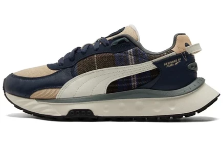 Кроссовки Puma Wild Rider Flannel, сине-бело-кремовые