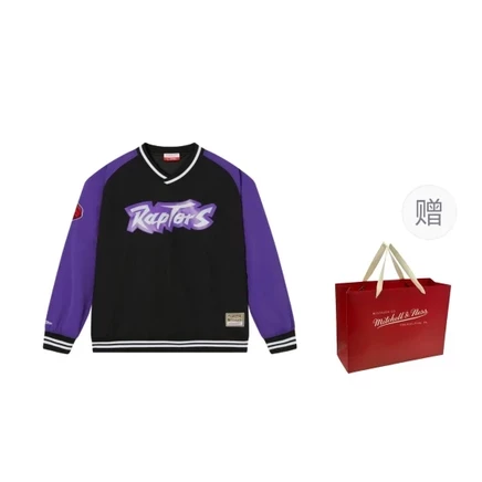 Унисекс куртка Mitchell & Ness NBA Raptors, черная