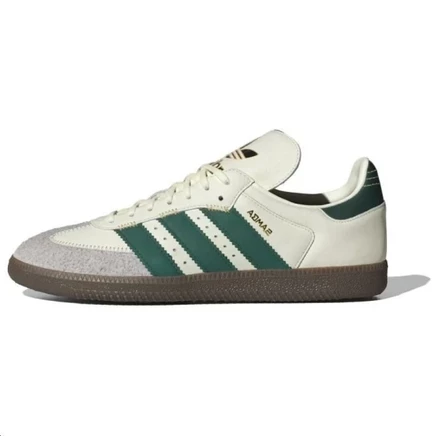 Кеды Adidas Originals Samba, бело-зеленые