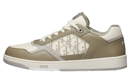 Мужские кроссовки Dior B27 Low Top, хаки и кремовые