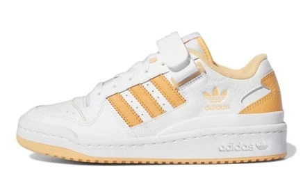 Детские кеды adidas Originals Forum Low J, бело-желтые