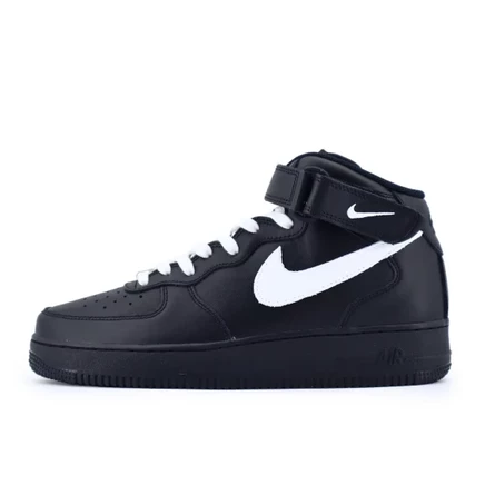 Мужские кроссовки Nike Air Force 1, чёрно-белые