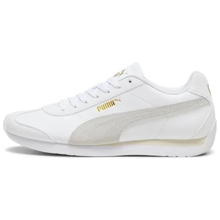 PUMA Turin 3 Slip Resistant Abrasion Resistant Low top Running Shoes Unisex White Gray white gray