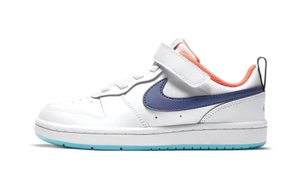 Детские кроссовки Nike Borough 2, бело-сине-оранжевые