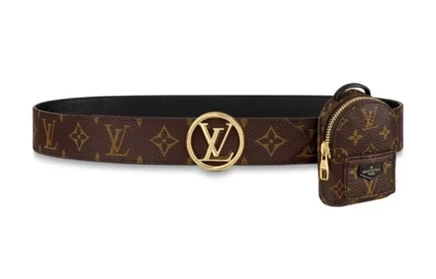 Женский ремень Louis Vuitton Palm Spring, коричневый