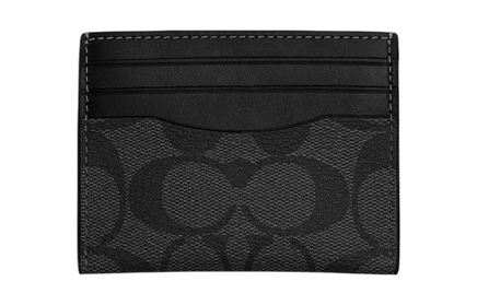 Мужской картхолдер Coach, серо-черный