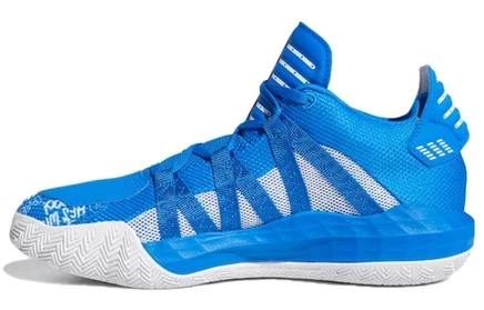 Мужские баскетбольные кроссовки Adidas Dame 6, голубые