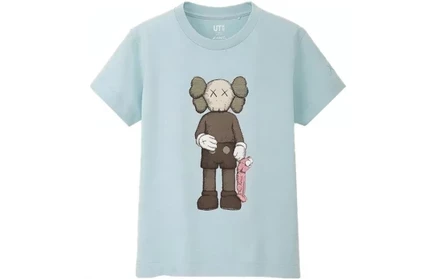 Детская футболка Uniqlo Kaws, синяя