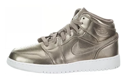 Детские кроссовки Jordan 1 Mid, цвета сепия