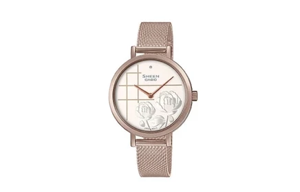 Женские часы Casio SHEEN, розовые, белые