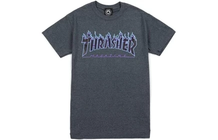 Унисекс футболка Thrasher, версия США, серо-синяя