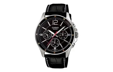 Мужские часы Casio G-Shock MTP-1374L-1AV, черный циферблат