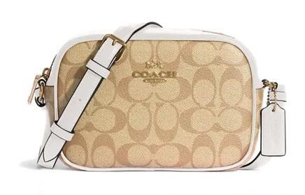 Женская сумка Coach из канваса и кожи