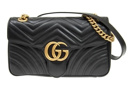 Женская сумка через плечо Gucci GG Marmont, черная