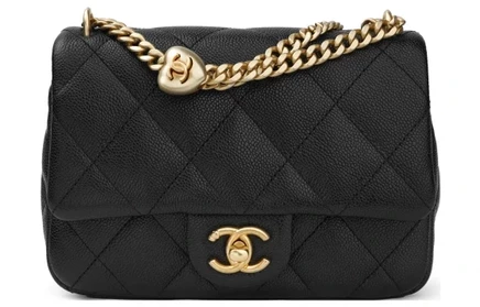 Женская сумка Chanel Flap, средняя, черная