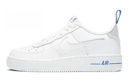 Детские кроссовки Nike Air Force 1 '07 LV8, бело-синие