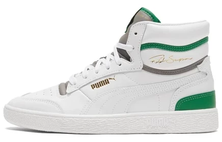 Мужские кроссовки Puma Ralph Sampson Mid, бело-зеленые