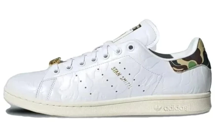 Кроссовки Adidas Originals Stan Smith Bape 30th Anniversary white green