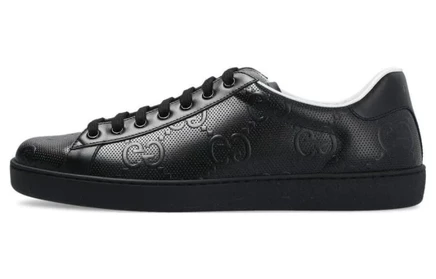 Мужские кеды Gucci Ace GG Embossed, черные