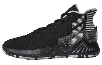 Мужские кроссовки Adidas D Rose 9 Mid, черно-белые