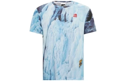 Мужская футболка Supreme The North Face Ice Climb, синяя