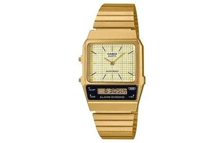 Мужские часы Casio Standard AQ-800EG-9AJF, золотой циферблат