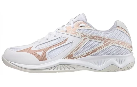 Женские кроссовки Mizuno Thunder Blade 3, бело-золотые