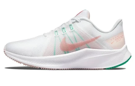 Женские беговые кроссовки Nike Quest 4, бело-розовые