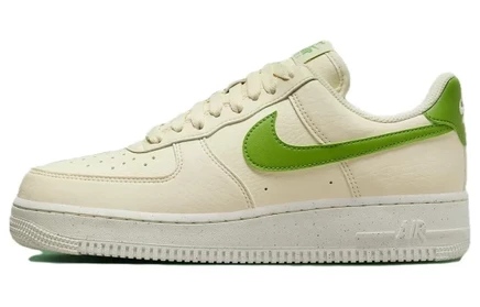 Женские кеды Nike Air Force 1 Low, бежево-зеленые