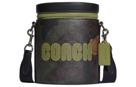 Мужская сумка Coach Barrel мини, оливковая