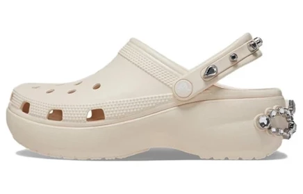Клоги женские для повседневной носки Crocs 196265584055 бежевый