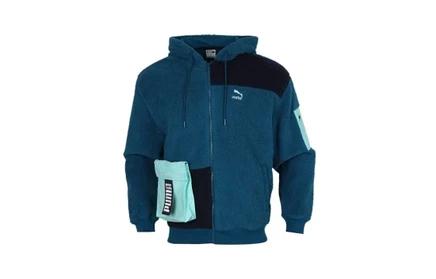 Мужская куртка Puma Retro Block Sherpa, синяя