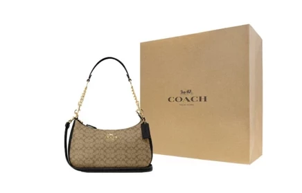Женская сумка Coach Teri, хаки/черная
