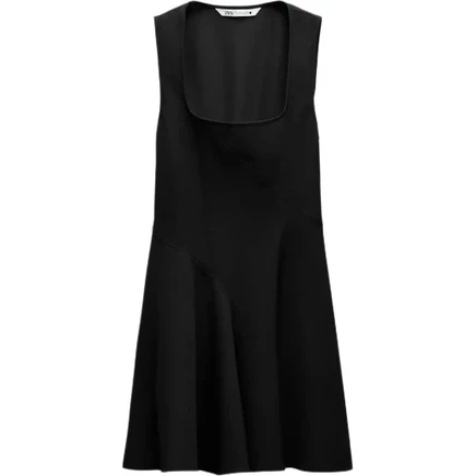 Женское повседневное платье ZARA, черное