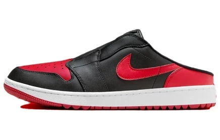Мужские сабо Jordan Air Jordan Mule Golf, красно-черные