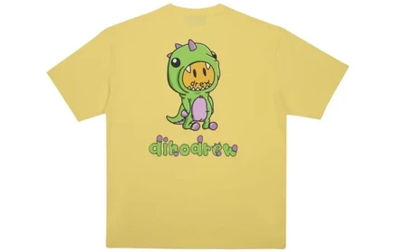 Мужская футболка Drew House Dinosaur Series, жёлтая