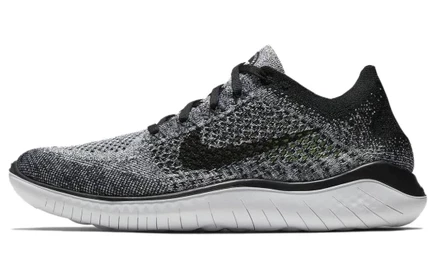 Мужские кроссовки Nike Free RN Flyknit 2018, черно-белые