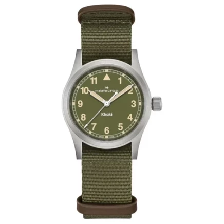 Часы унисекс Hamilton Khaki Marine, 33 мм, зеленые