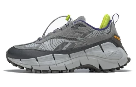 Мужские кроссовки Reebok Zig Kinetica 2.5 Edge, серо-салатовые