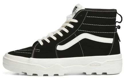 Высокие кеды Vans SK8-Hi Sherpa, черно-белые